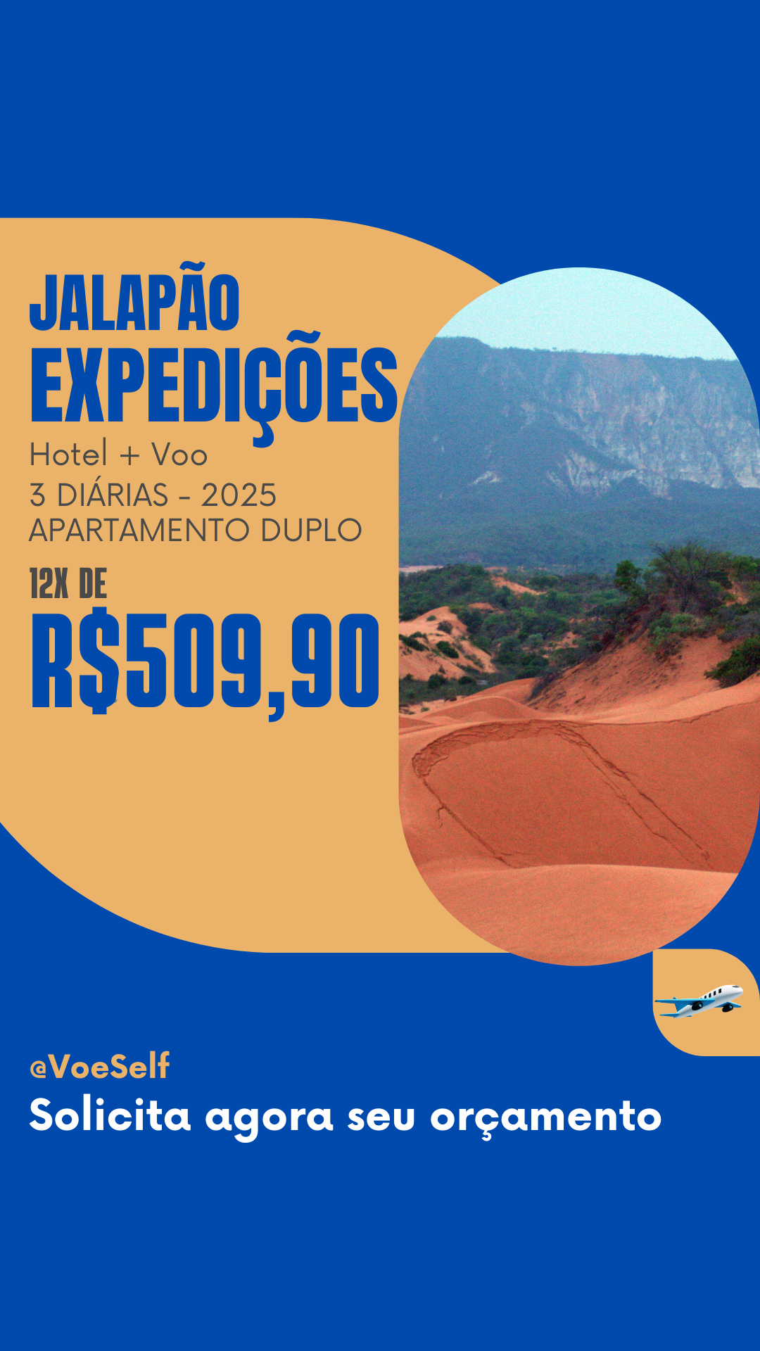 12x R$174 Total à vista R$ 2.088 Saída de Maceió em 05062025. Valor por pessoa em apto duplo. Bagagem despachada e taxas do aéreo incluídas. Consulte condições e outras datas de saídas.