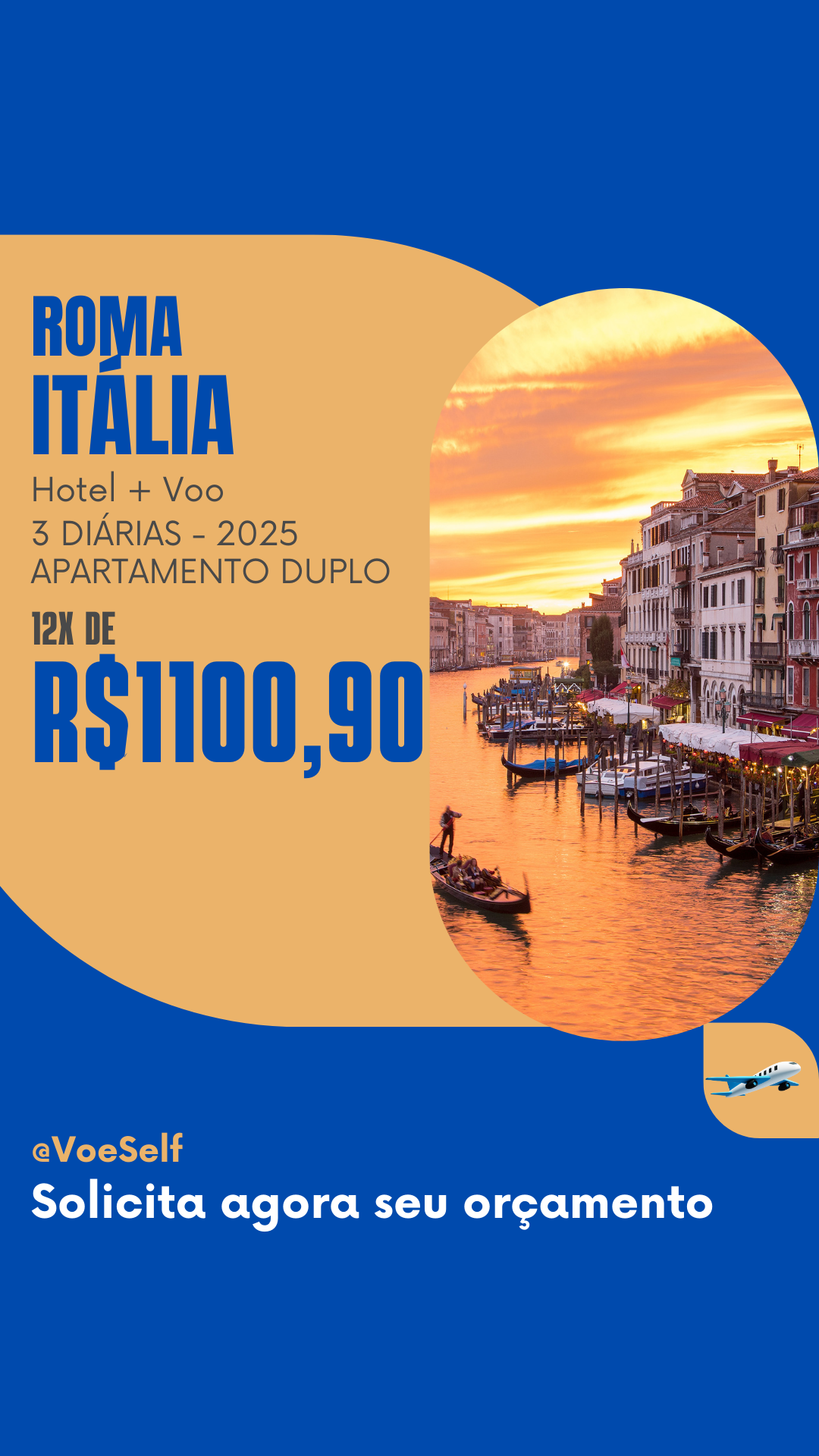 12x R$174 Total à vista R$ 2.088 Saída de Maceió em 05062025. Valor por pessoa em apto duplo. Bagagem despachada e taxas do aéreo incluídas. Consulte condições e outras datas de saídas. (2)
