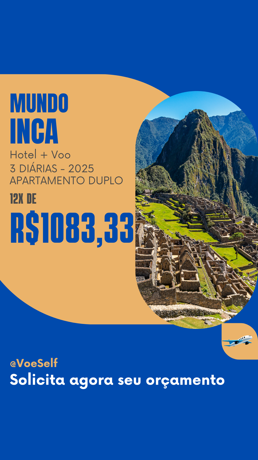 12x R$174 Total à vista R$ 2.088 Saída de Maceió em 05062025. Valor por pessoa em apto duplo. Bagagem despachada e taxas do aéreo incluídas. Consulte condições e outras datas de saídas. (3)