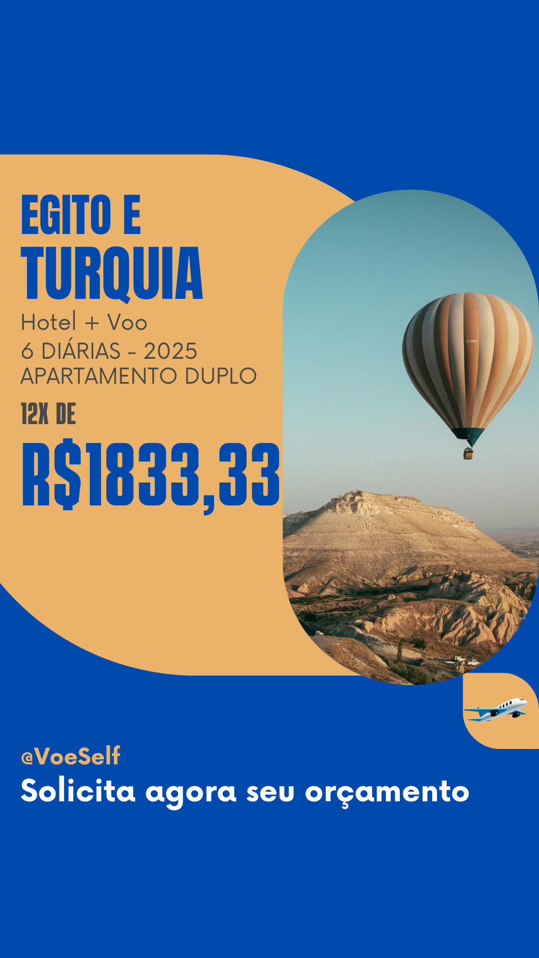 12x R$174 Total à vista R$ 2.088 Saída de Maceió em 05062025. Valor por pessoa em apto duplo. Bagagem despachada e taxas do aéreo incluídas. Consulte condições e outras datas de saídas. (5)